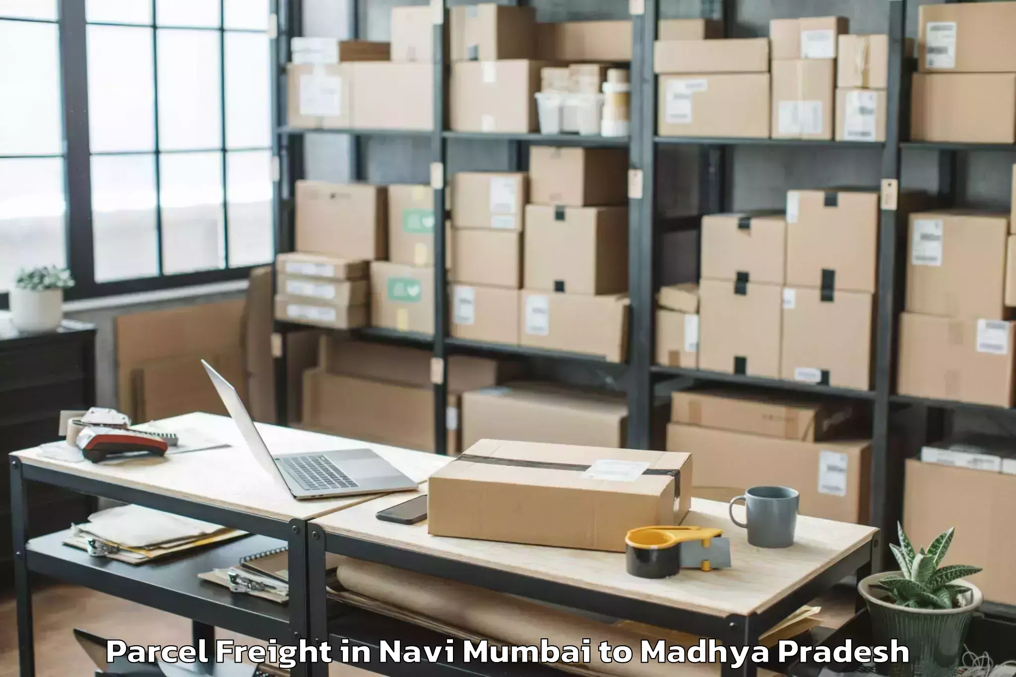 Trusted Navi Mumbai to Gwalior Parcel Freight